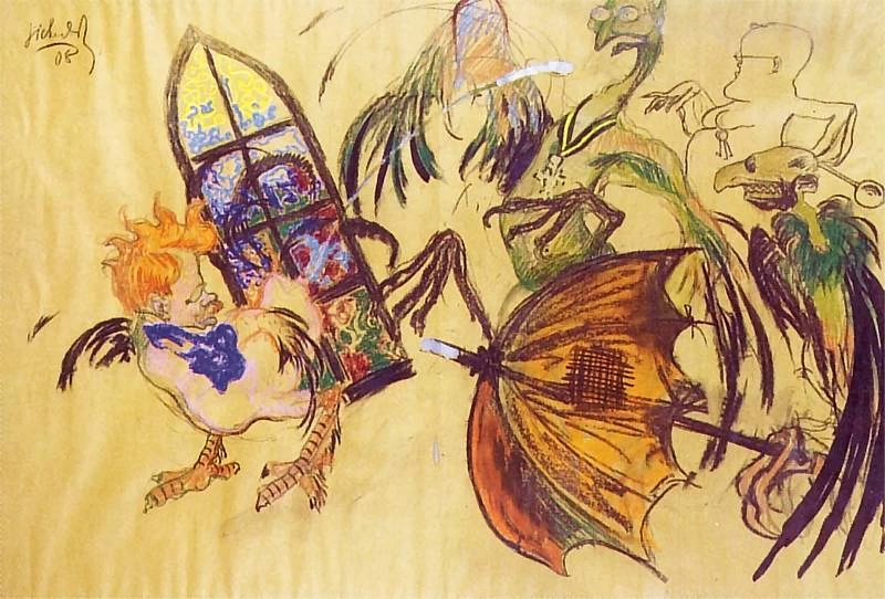 Duello di Józef Mehoffer e Leon Wyczółkowski 1908